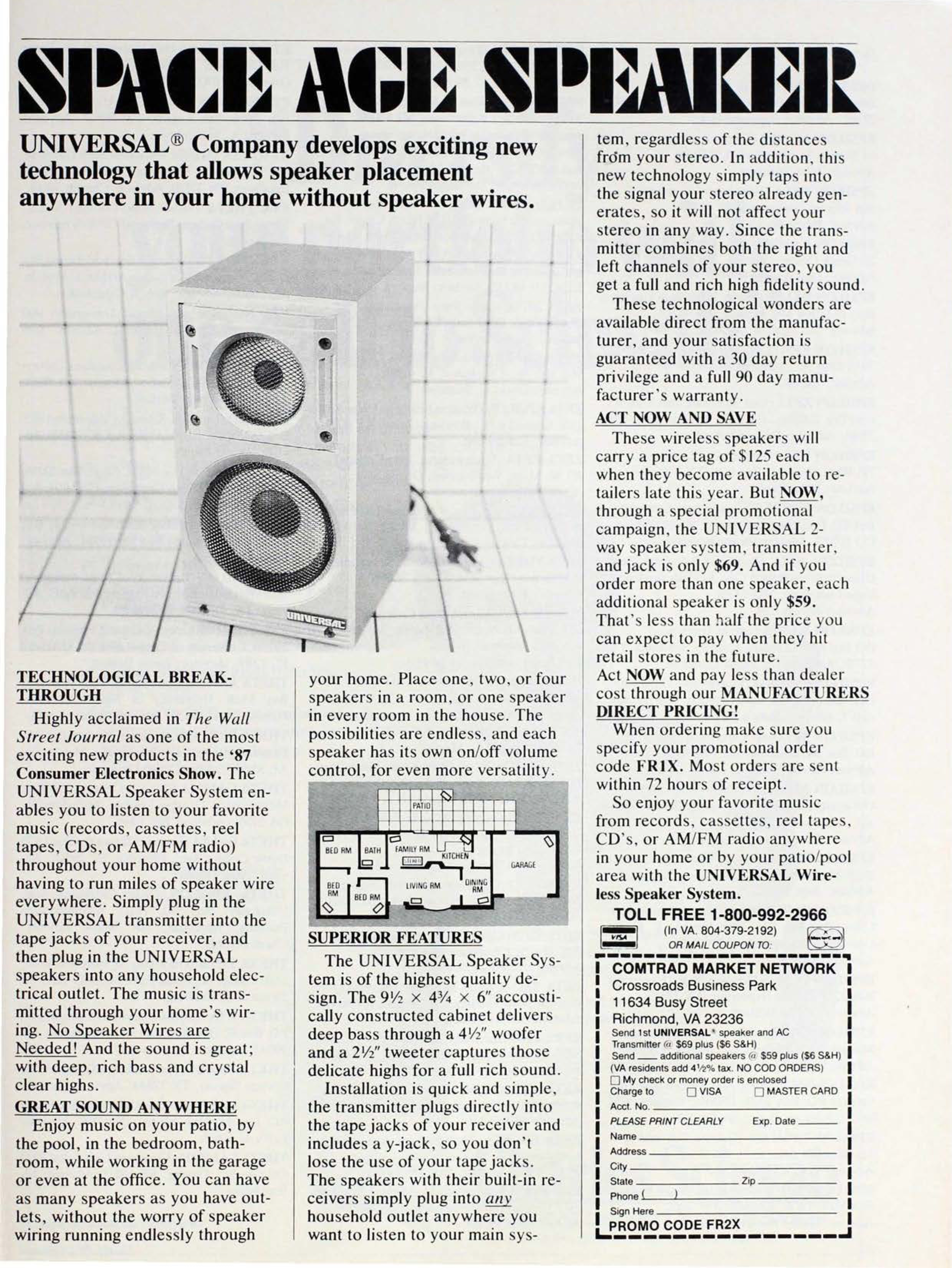 Space Age Speaker, September 1988